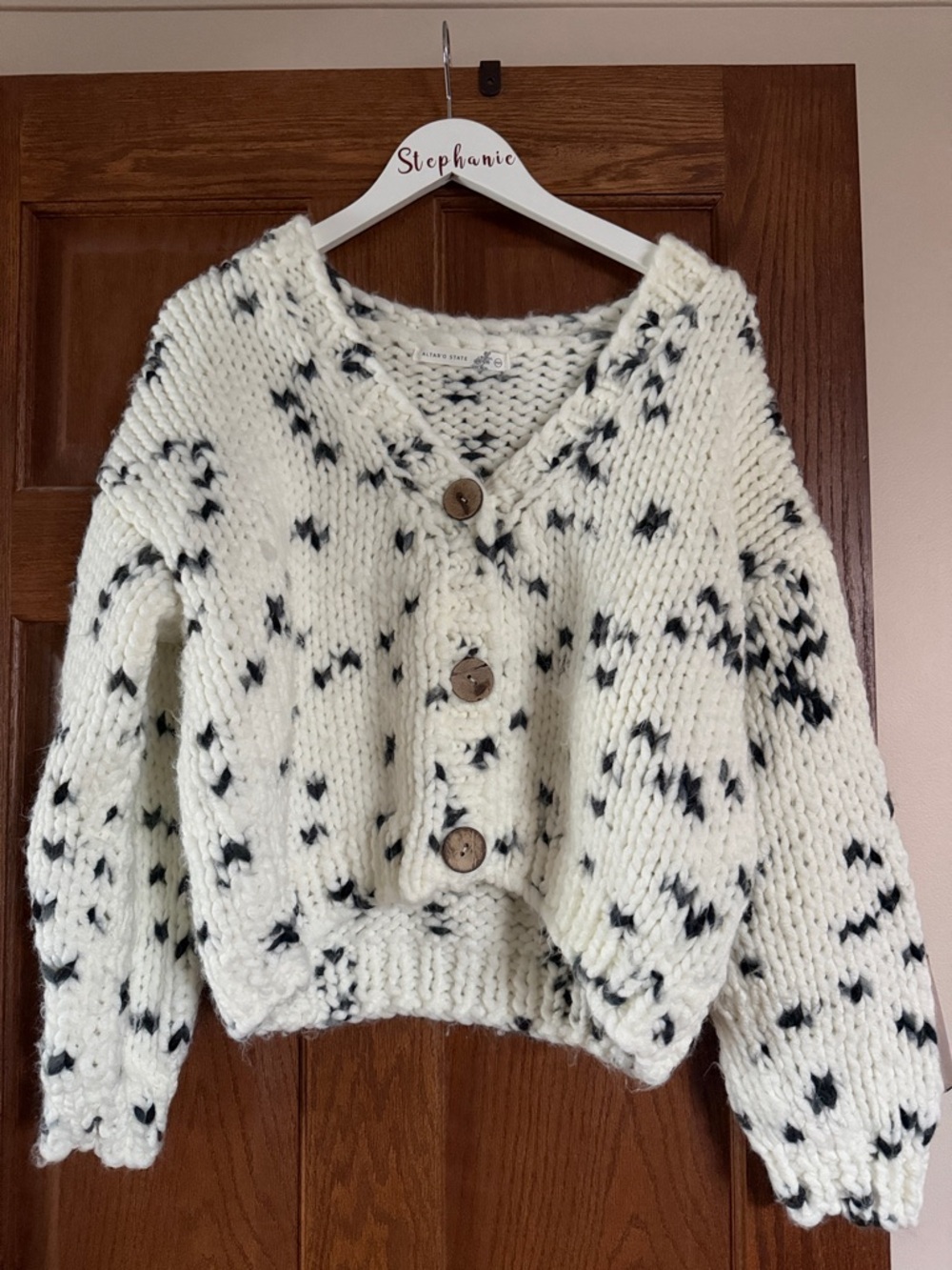Altar’s state chunky cardigan